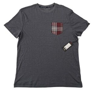 Ted Baker Size L Blue Casual Chest Pocket Tee (Retail $42)